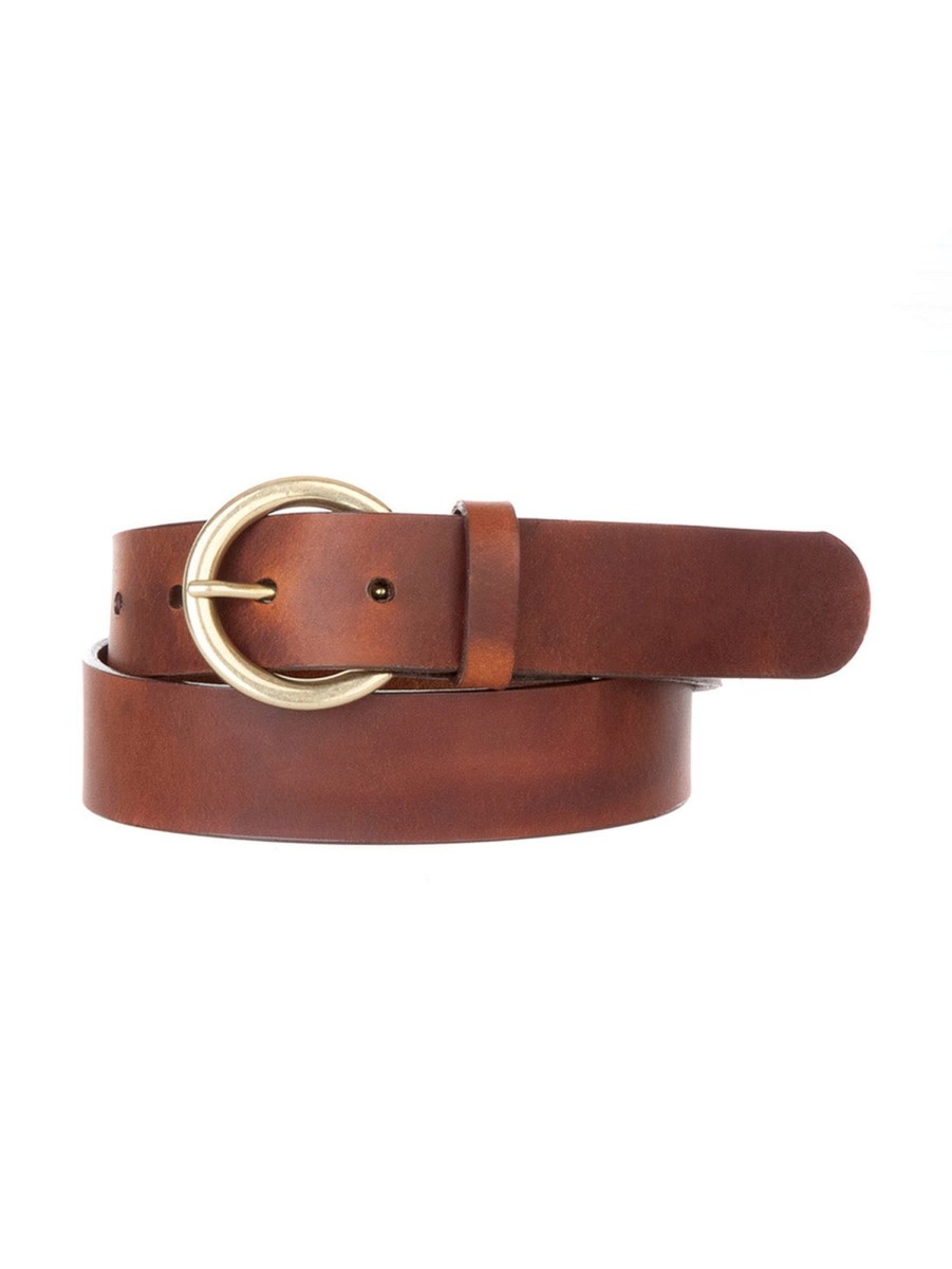 Women Brave Leather Belts | Milena Leather Belt - Black +