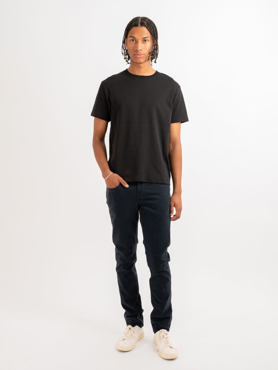 Men FRAME T-Shirts | Duo Fold Short Sleeve Tee Noir