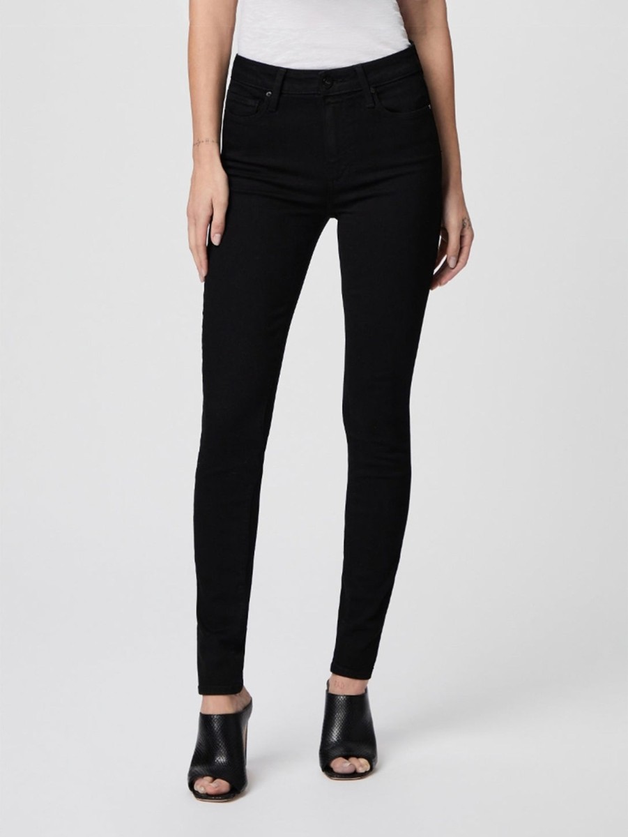 Women Paige Jeans | Hoxton Ultra Skinny Jean Black Shadow