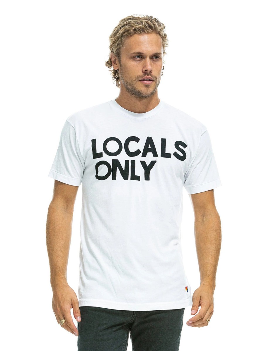 Men AVIATOR NATION T-Shirts | Locals Only T-Shirt White