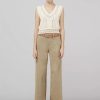 Women RAG + BONE Pants | Sofie Wide Leg Cotton Chino Pant Khaki