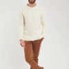 Men Armor Lux Sweaters & Sweatshirts | Cable Knit Sweater Ivory