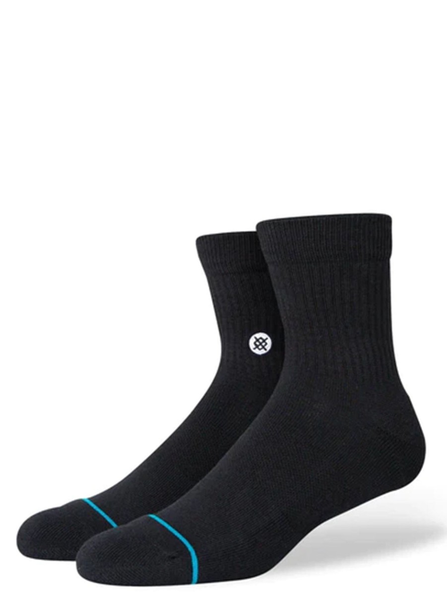 Men Stance Footwear & Socks | Icon Quarter Sock Black