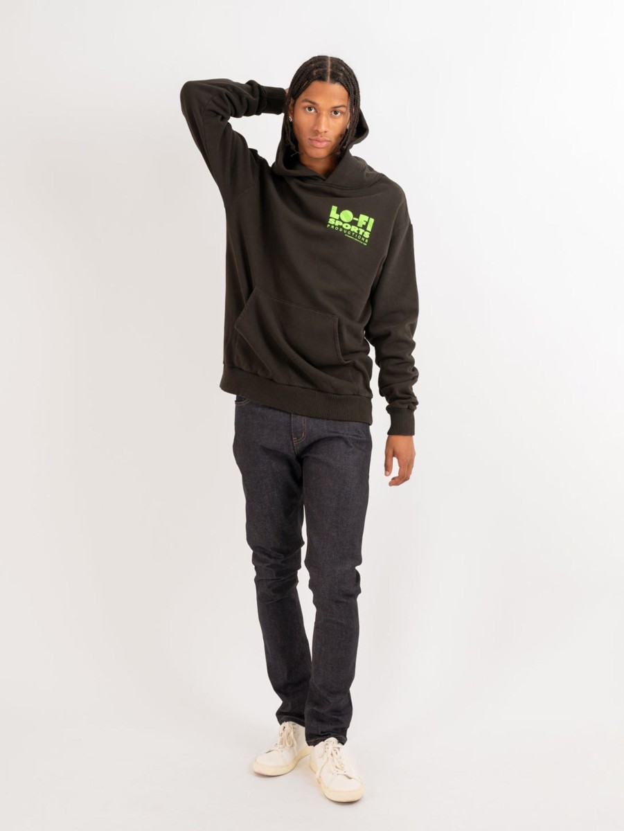 Men PASADENA LEISURE CLUB Sweaters & Sweatshirts | Lo-Fi Hoodie Faded Black