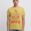 Men Retro Brand Black Label T-Shirts | Bowie 1973 Tee Vintage Gold