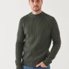 Men Patrick Assaraf Sweaters & Sweatshirts | Merino Ribbed Knit Sweater Mint