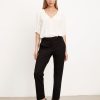 Women Velvet Pants | Jay Ponti Pant Black