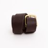 Women Brave Leather Belts | Duccio Sasquatch Belt Brown/Gold