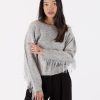 Women VEL Sweaters & Sweatshirts | Texas Sweater Grey Fleck