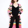 Women LISA TODD Sweaters & Sweatshirts | Stripe Out Duster Hyper