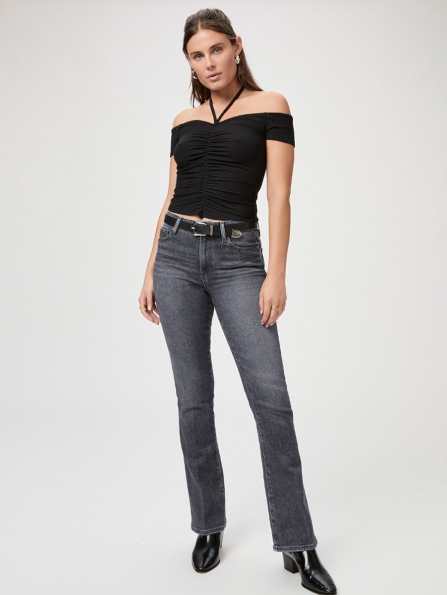 Women Paige Jeans | Laurel Canyon Bootcut Jean - Ash Black Ash Blk