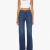 Women Mother Jeans | The Hustler Sidewinder Jean - Tongue And Chic Tic