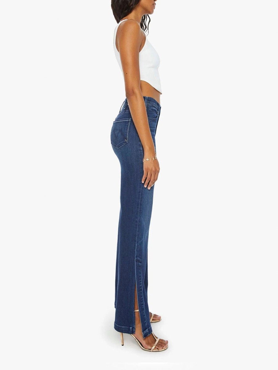 Women Mother Jeans | The Hustler Sidewinder Jean - Tongue And Chic Tic