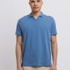 Men Patrick Assaraf T-Shirts | Iconic Open Polo T-Shirt Infinity Blue