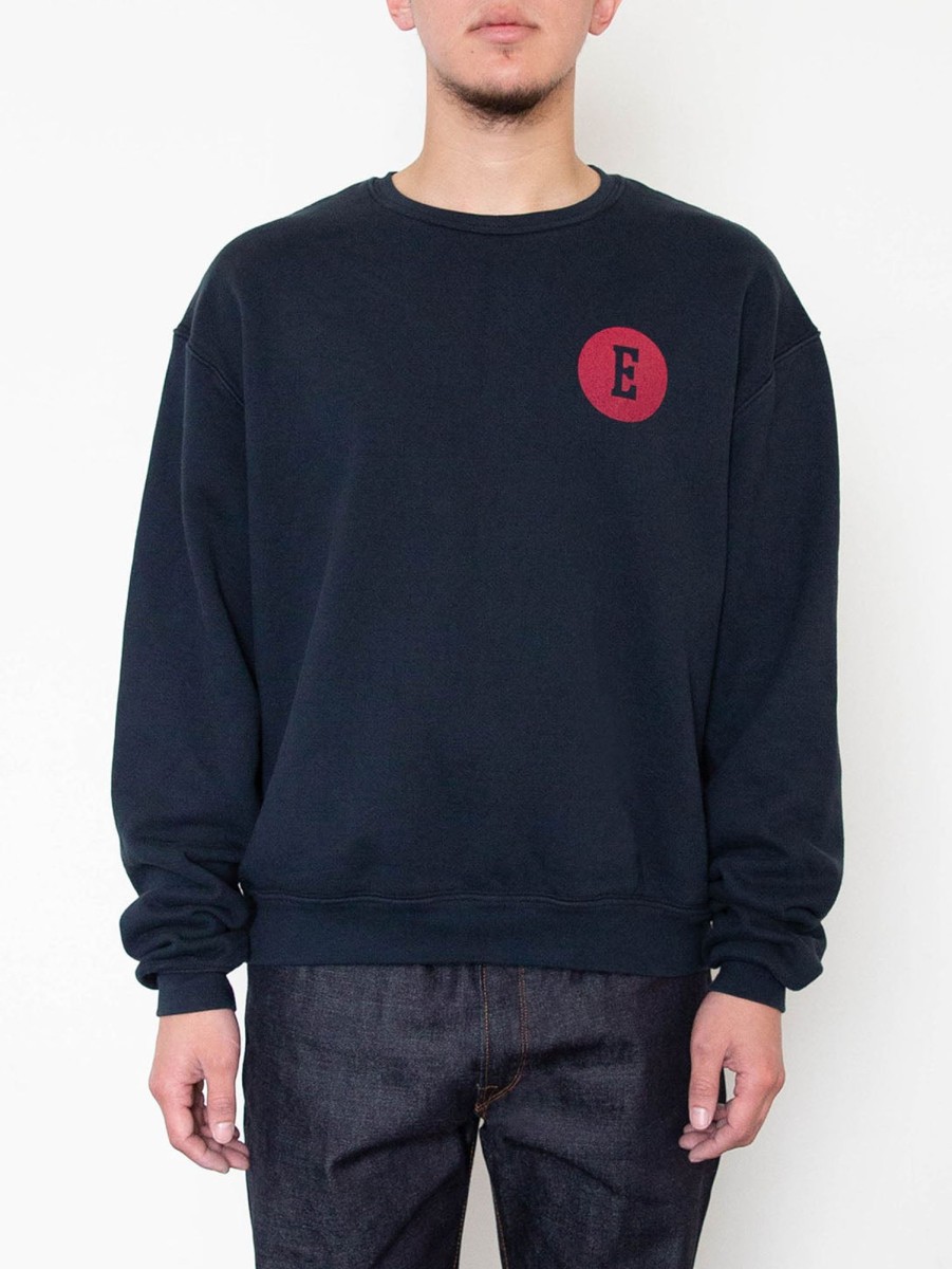 Men EDWIN JEANS Sweaters & Sweatshirts | Nippon Crew Navy