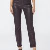 Women Paige Jeans | Cindy High Straight Jean - Black Cherry Blk Cherry