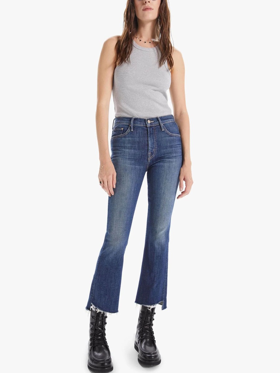 Women Mother Jeans | Insider Crop Step Fray Ankle Jean - Girl Crush Gcr