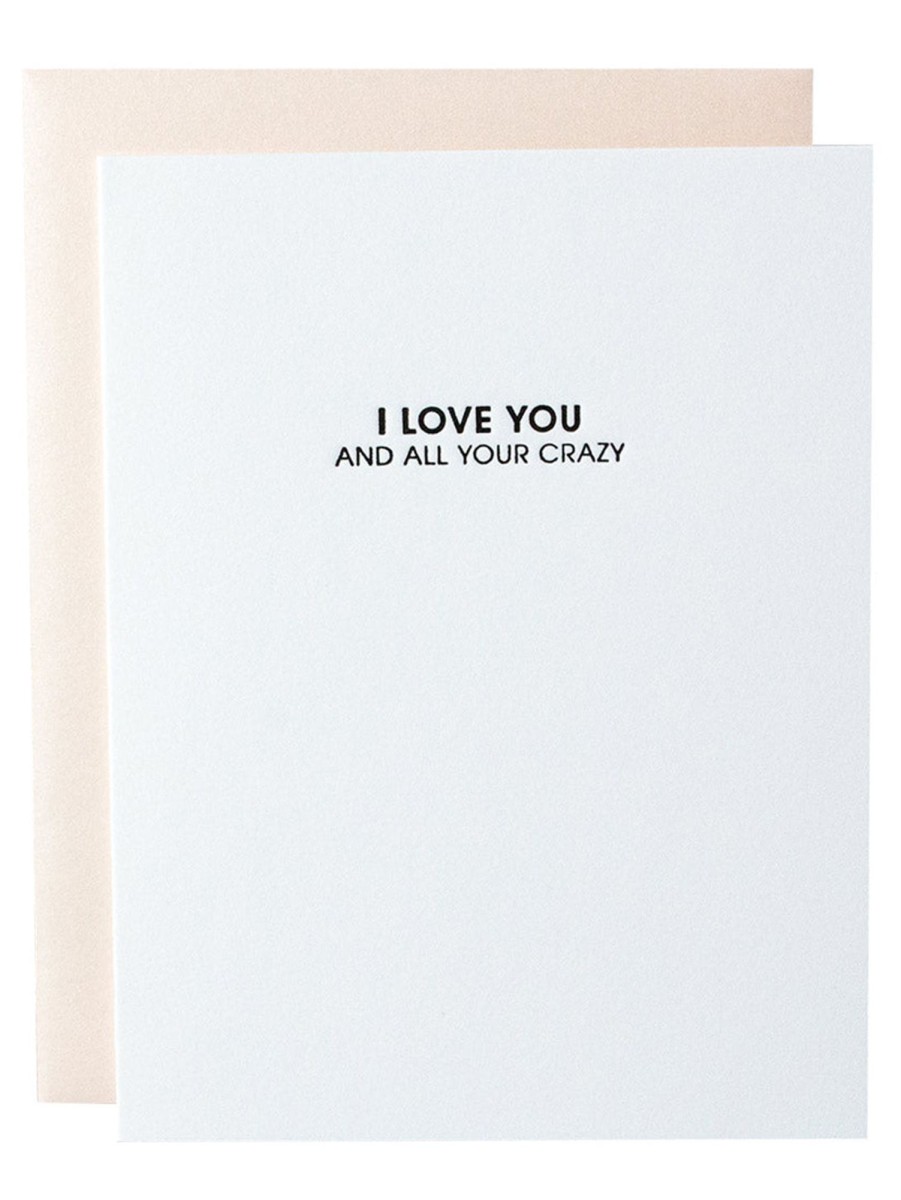 Lifestyle CHEZ GAGNE LETTERPRESS Stationery | Love You U0026 Greeting Card Your Crazy