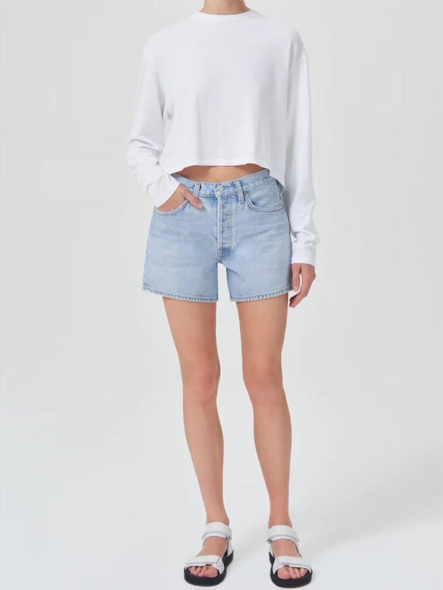 Women AGOLDE Shorts & Skirts | Parker Long Jean Short Twister