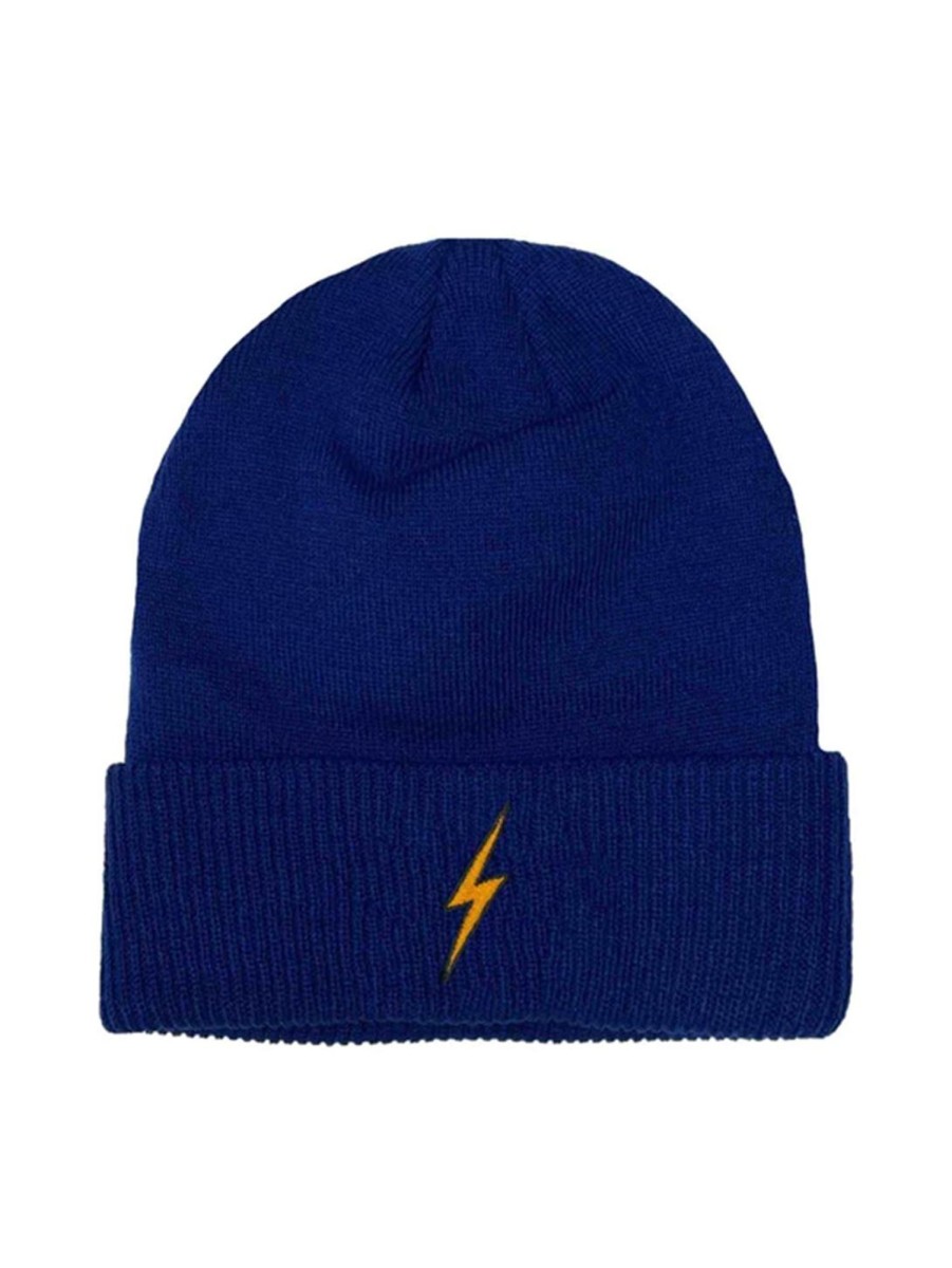 Men AVIATOR NATION Hats | Bolt Cuff Rib Beanie Royal Blue