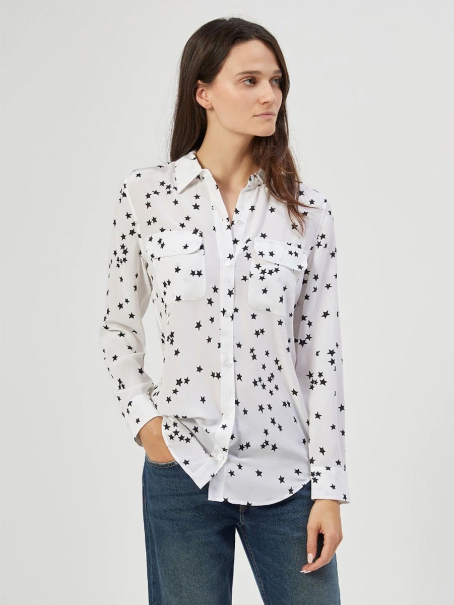 Women Equipment Shirts | Slim Signature Shirt - White Wht