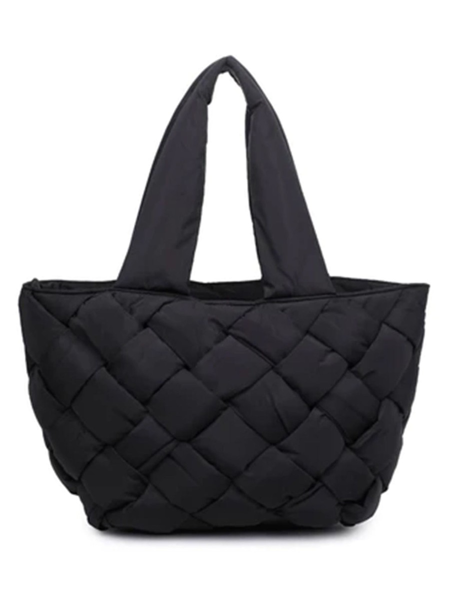 Women SOL + SELENE Bags | Intuition East West Wide Tote Black