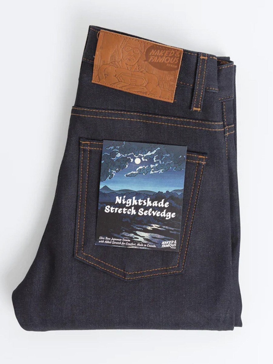 Men Naked u0026 Famous Jeans | Nice Guy Stretch Selvedge Jean Nightshade