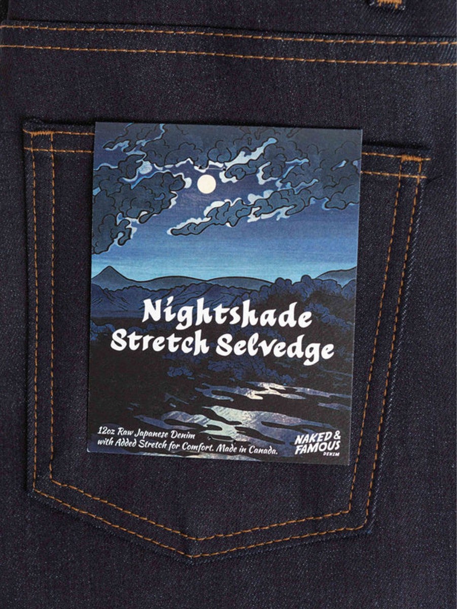 Men Naked u0026 Famous Jeans | Nice Guy Stretch Selvedge Jean Nightshade