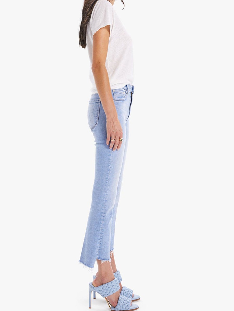 Women Mother Jeans | Insider Crop Step Chew Jean - Limited Edition Lit