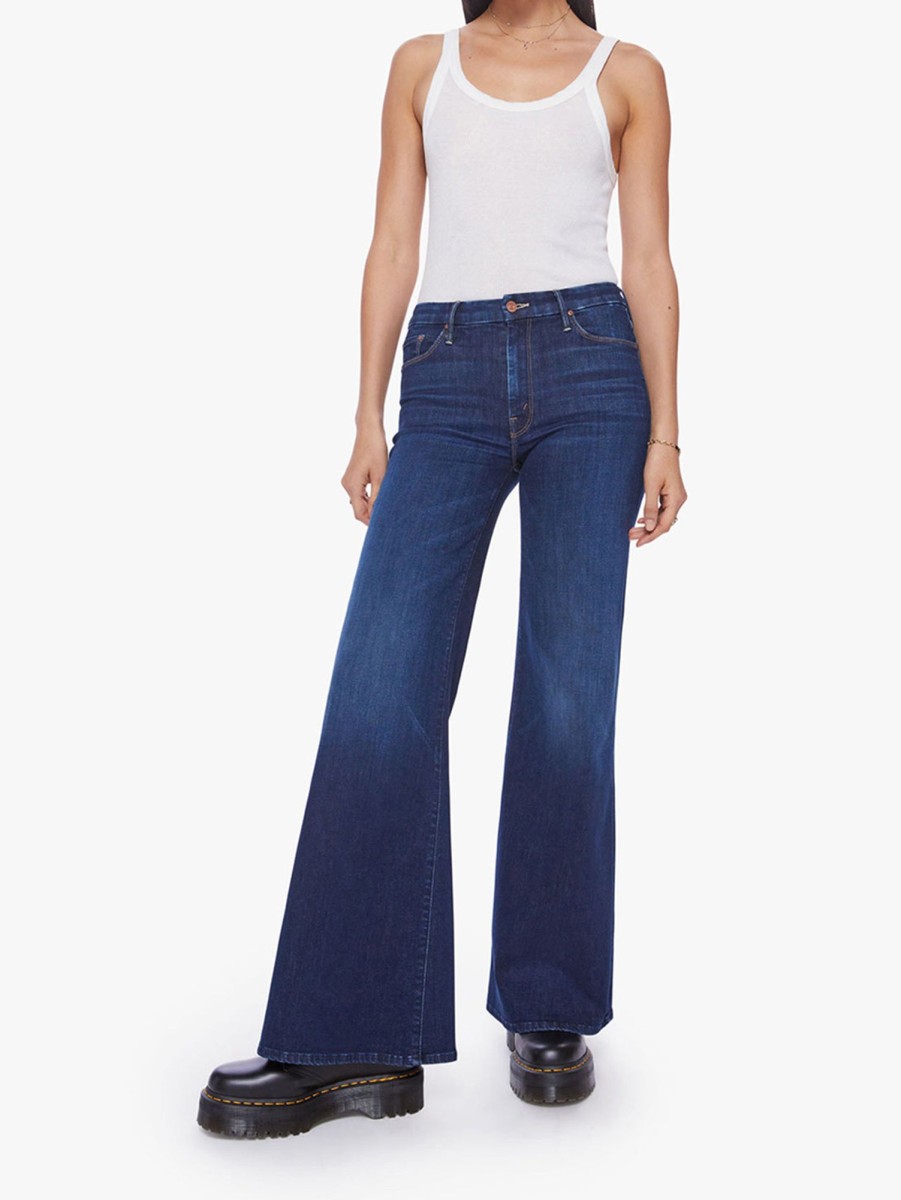 Women Mother Jeans | The Roller Sneak Jean Off Limits