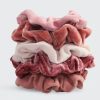 Women KITSCH Hats & Hair Accessories | Velvet Scrunchies And Mauve Blush