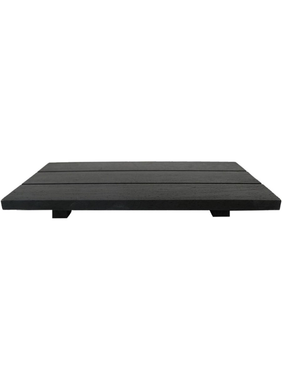 Lifestyle SWEET WATER DECOR Home | Rectangular Wood Tray - Black Blk