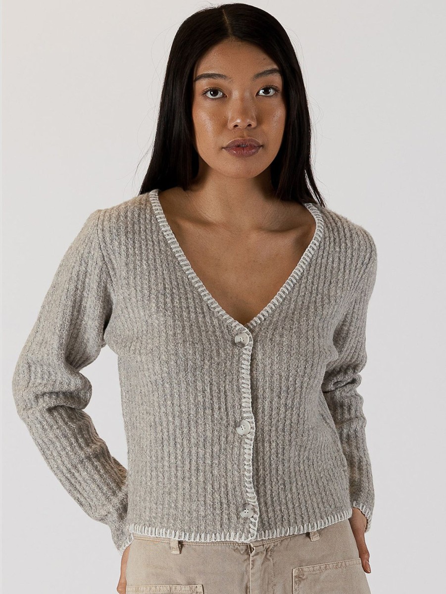 Women LYLA+LUXE Sweaters & Sweatshirts | Quinn Cardigan Grey