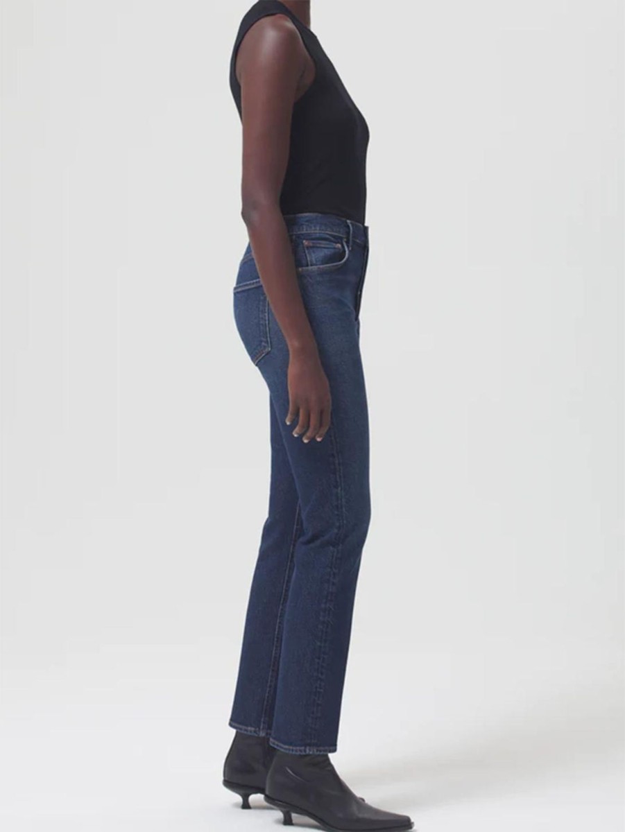 Women AGOLDE Jeans | Riley High Rise Straight Long Jean - In Divided