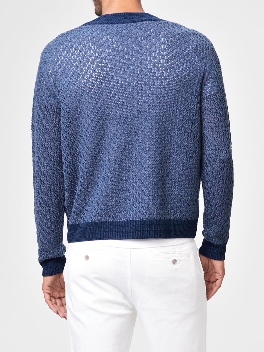 Men Paige Sweaters & Sweatshirts | Hewson Cardigan Lagoon Mist