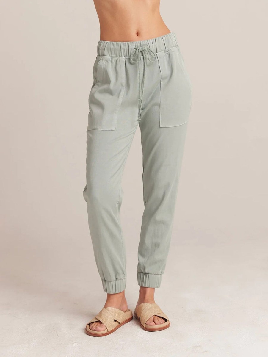 Women Bella Dahl Pants | Pocket Jogger Pants Oasis Green