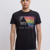 Men Retro Brand Black Label T-Shirts | Pink Floyd 1973 Tee Vintage Black