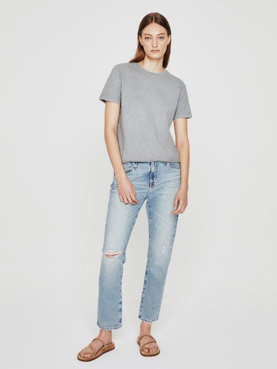 Women AG Jeans Jeans | Ex-Boyfriend Slim Straight Jean - 20 Yr Fossil 20Yr Fossel