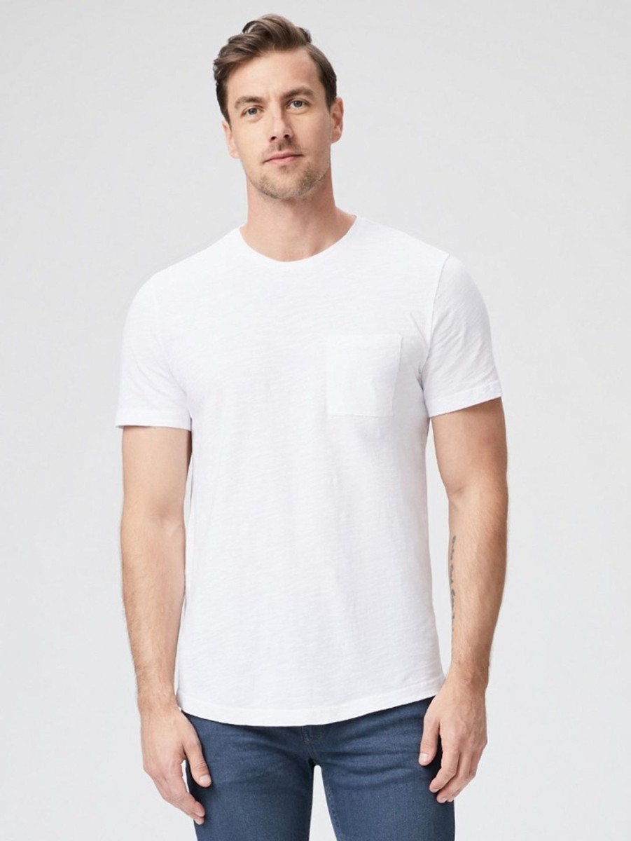 Men Paige T-Shirts | Kenneth Crew T-Shirt - Fresh White