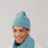 Men LE BONNET Hats | Classic Angora Beanie Basil