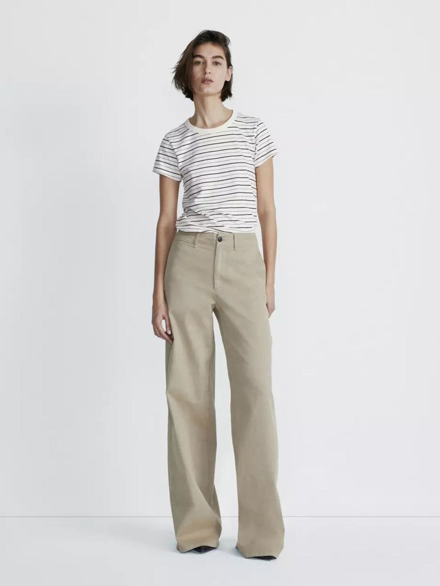 Women RAG + BONE T-Shirts | The Slub Tee - Stripe