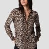 Women Equipment Shirts | Slim Signature Leopard Shirt Natural