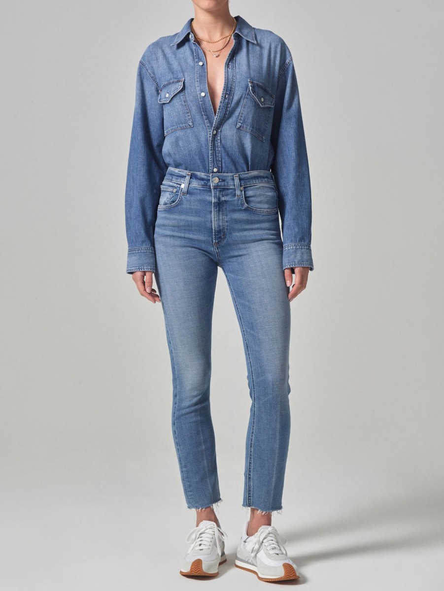 Women Citizens of Humanity Jeans | Isola Crop Straight Jean Splendor