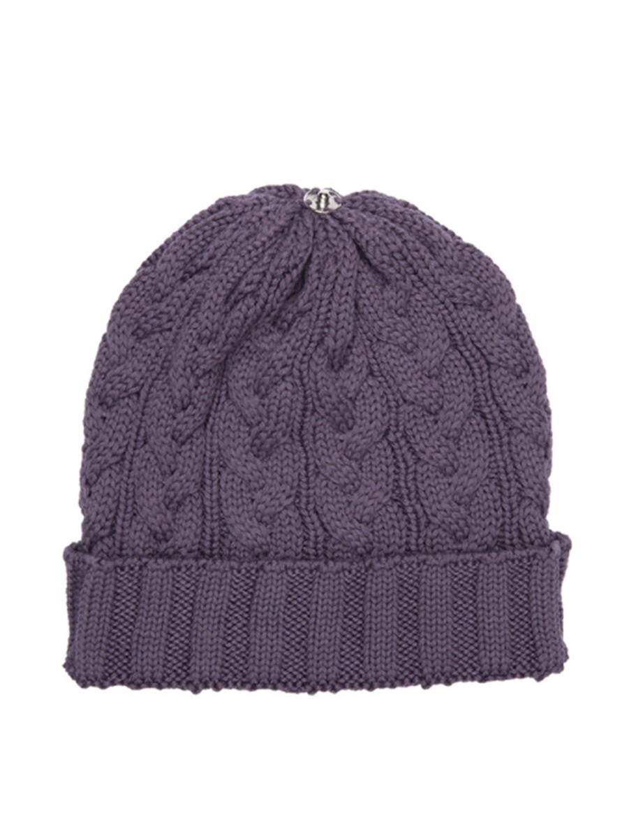 Women Lindo F Hats & Hair Accessories | Charlie Cable Toque - Purple Tones