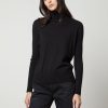 Women Velvet Sweaters & Sweatshirts | Sally Mock Turtleneck Sweater