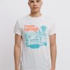 Men Retro Brand Black Label T-Shirts | Palm Spring Tee Antique White