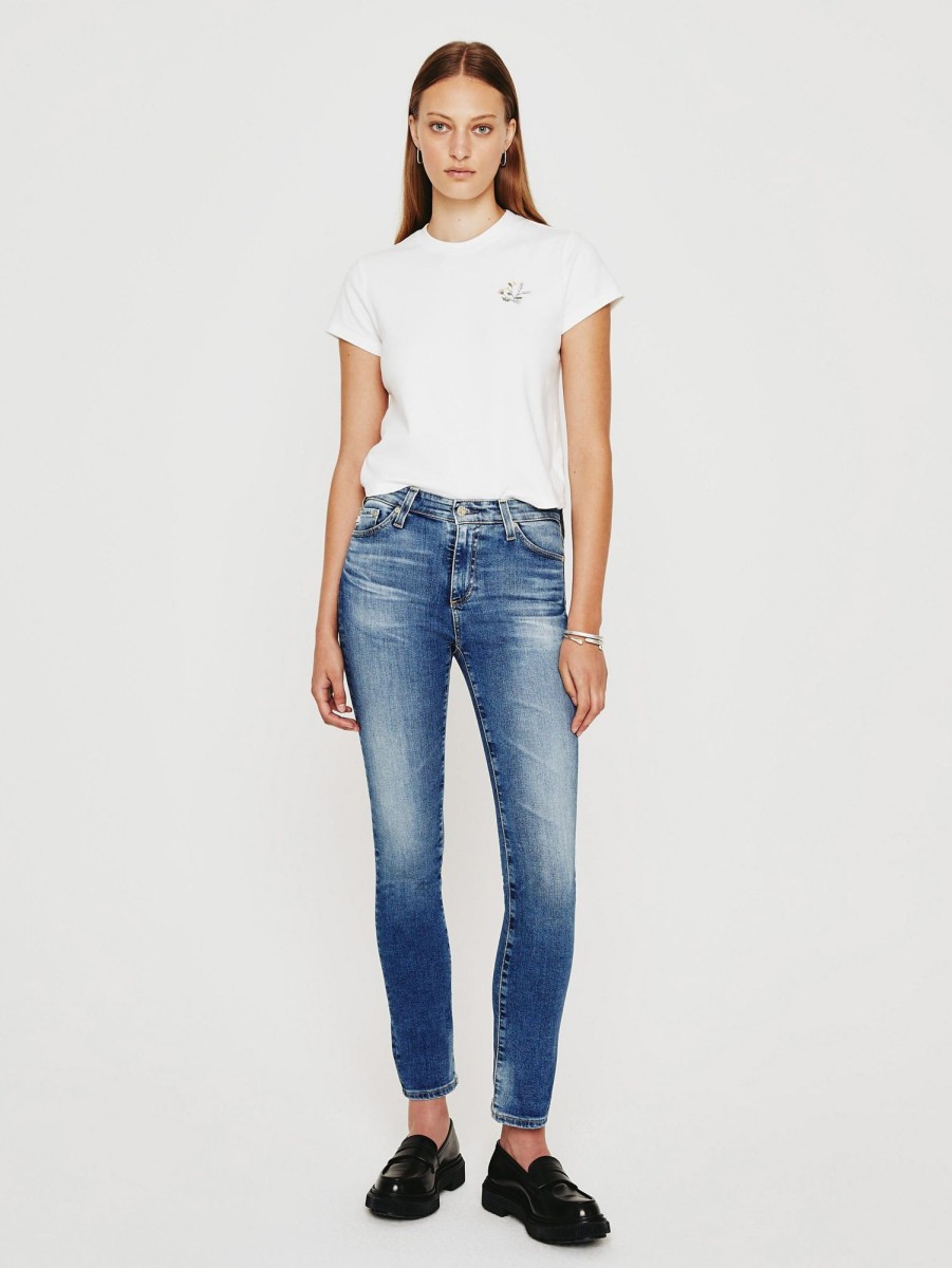 Women AG Jeans Jeans | Mari High Rise Straight Jean 15 Yr Shoreline