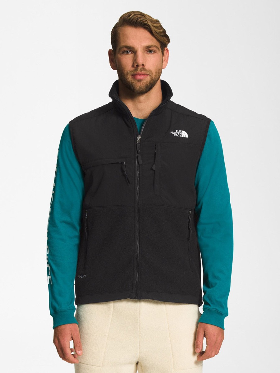 Men The North Face Outerwear & Jackets | Denali Vest - Black Tnf Black