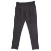 Men OUTCLASS ATTIRE Pants | Pleated Trouser Gbone Charcoal Herrin