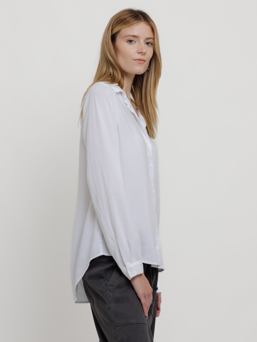 Women Bella Dahl Shirts | Button Down Shirt White